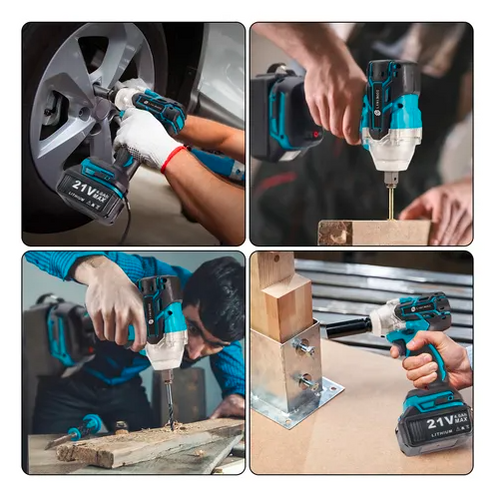 TALADRO:TALADRO INALÁMBRICO con PISTOLA DE IMPACTO + 26 ACCESORIOS + 2 BATERIAS - PROMOCION - CIERRE DE LA TIENDA